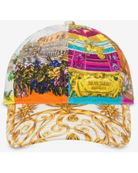 Moschino - Casquette Scarf Print - Lyst
