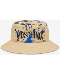 Moschino - Bucket Hat In Nylon Painted Effect - Lyst