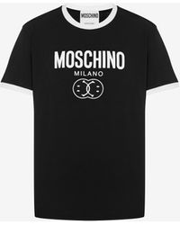 Moschino - T-shirt En Jersey Stretch Double Smiley® - Lyst