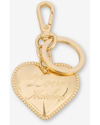 Moschino - Love Gift Capsule Keyring With Heart Charm - Lyst