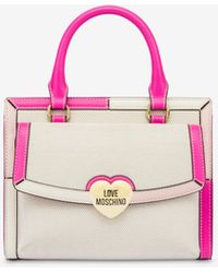Moschino - Metal Heart Small Handbag - Lyst