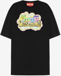 Moschino - Oversize-t-shirt Mit Print Bubble Booble - Lyst