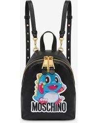 Moschino - Mini-rucksack Aus Kalbsleder Bubble Booble - Lyst