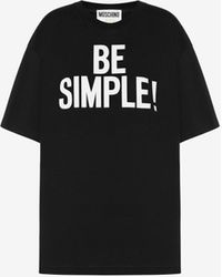 Moschino - Be Simple! Jersey T-shirt - Lyst