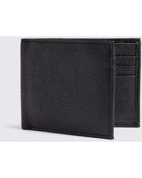 Moss - Grained Leather Wallet - Lyst