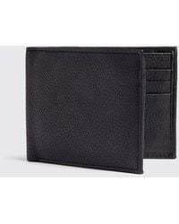 Moss - Grained Leather Wallet - Lyst