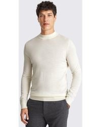 Moss - Merino Mock-Neck Jumper - Lyst