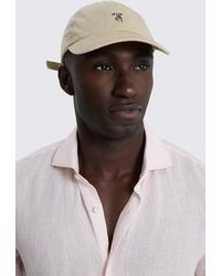 Moss - Taupe Washed Cotton Cap - Lyst