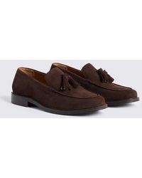 Moss - Finchley Suede Loafers - Lyst