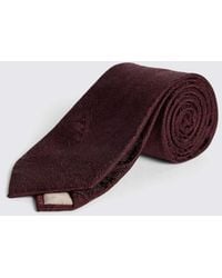 Moss - Burgundy Wedding Paisley Silk Tie - Lyst