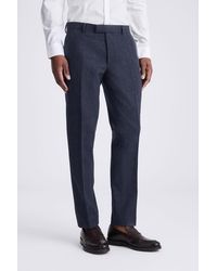 Moss - Slim Fit Donegal Trousers - Lyst