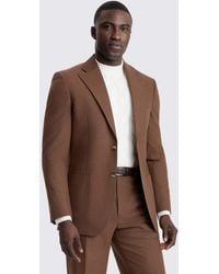 Moss - Relaxed Fit Chestnut Flannel Suit Suit Jacket - Lyst