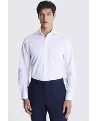 Moss - Tailored Fit Stretch Contrast Shirt - Lyst