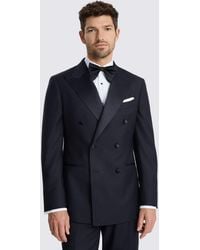 Barberis - Italian Tailored Fit Twill Tuxedo Suit Jacket - Lyst