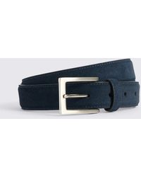 Moss - Ink Classic Suede Belt - Lyst