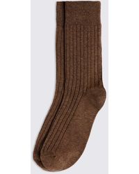 Moss - Rust Melange Socks - Lyst