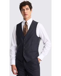 Barberis - Italian Tailored Fit Stripe Waistcoat - Lyst