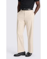 Moss - Relaxed Fit Light Camel Trousers - Lyst