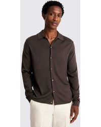 Moss - Merino Knitted Shirt - Lyst