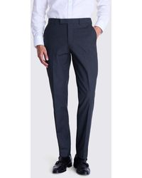 Moss - Tailored Fit Charcoal Stretch Trousers - Lyst
