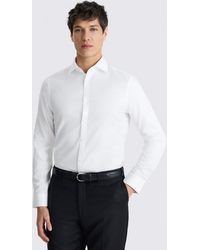 Moss - Slim Fit Dobby Cotton Shirt - Lyst