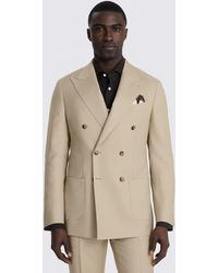 Barberis - Italian Tailored Fit Latte Twill Suit Jacket - Lyst