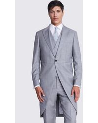 Barberis - Italian Tailored Fit Sharkskin Morning Suit Jacket - Lyst