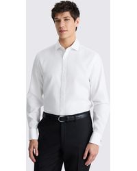 Moss - Regular Fit Royal Oxford Non-Iron Cotton Shirt - Lyst