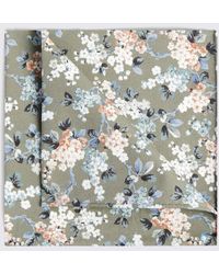 Liberty - Sage Ditsy Floral Pocket Square Made With Fabric - Lyst