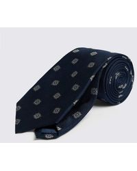 Moss - Medallion Silk Tie - Lyst