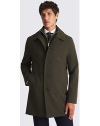 Moss - Dark Khaki Raincoat With Removable Insert - Lyst
