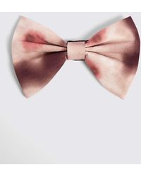 Moss - Burgundy Macro Floral Bow Tie Made With Liberty Fabric - Lyst