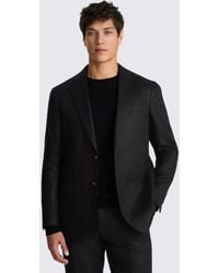Moss - Tailored Fit Twill Linen Suit Jacket - Lyst