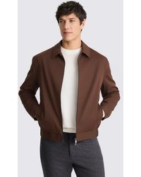 Moss - Dark Chestnut Cotton Harrington Jacket - Lyst