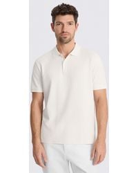 Moss - Off- Cotton Piqué Polo Shirt - Lyst