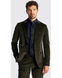 Moss - Tailored Fit Dark Corduroy Suit Jacket - Lyst