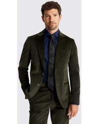 Moss - Tailored Fit Dark Corduroy Suit Jacket - Lyst