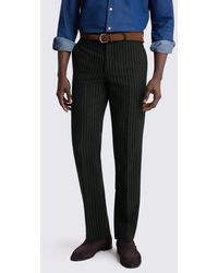 Moss - Tailored Fit Taupe Stripe Trouser - Lyst
