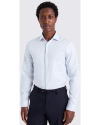 Moss - Slim Fit Light Twill Stretch Shirt - Lyst