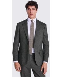 Moss - Tailored Fit Herringbone Suit Jacket - Lyst