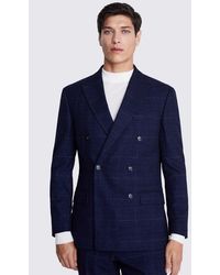 Moss - Tailored Fit Check Suit Jacket - Lyst