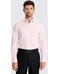 Moss - Slim Fit Dobby Stretch Shirt - Lyst