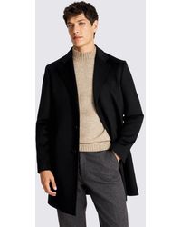 Moss - Wool Blend Overcoat - Lyst