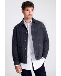 Moss - Suede Shacket - Lyst