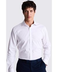 Moss - Regular Fit Dobby Stretch Shirt - Lyst