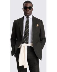 E thomas - Italian Tailored Fit Flannel Suit Suit Jacket - Lyst