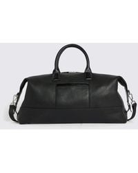Moss - Grained Leather Holdall - Lyst