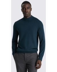 Moss - Dark Merino Mock-Neck Jumper - Lyst