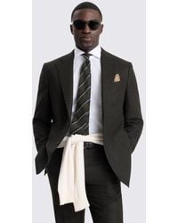E thomas - Italian Tailored Fit Flannel Suit Suit Jacket - Lyst
