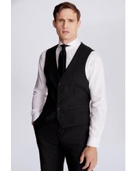 Moss - Tailored Fit Stretch Waistcoat - Lyst